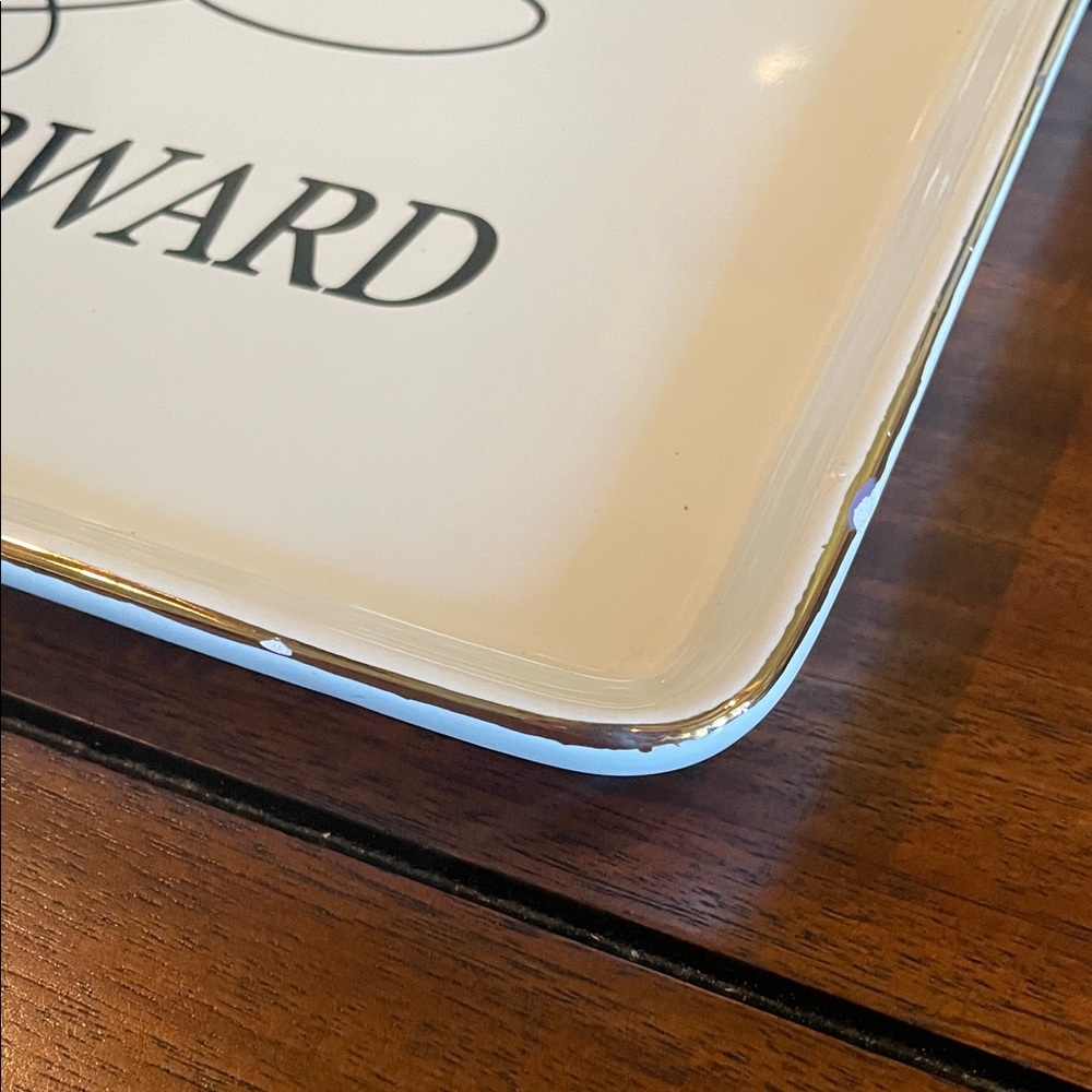 Decorative Wedding Plate with Script - Picture 3 of 4